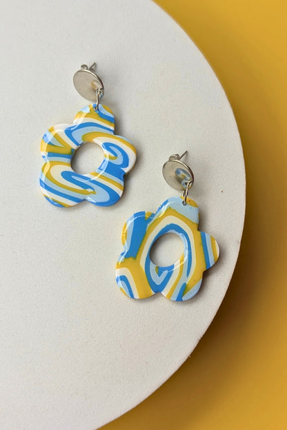 Boucles d'oreilles Flora Pop - Collection Les Éclatées