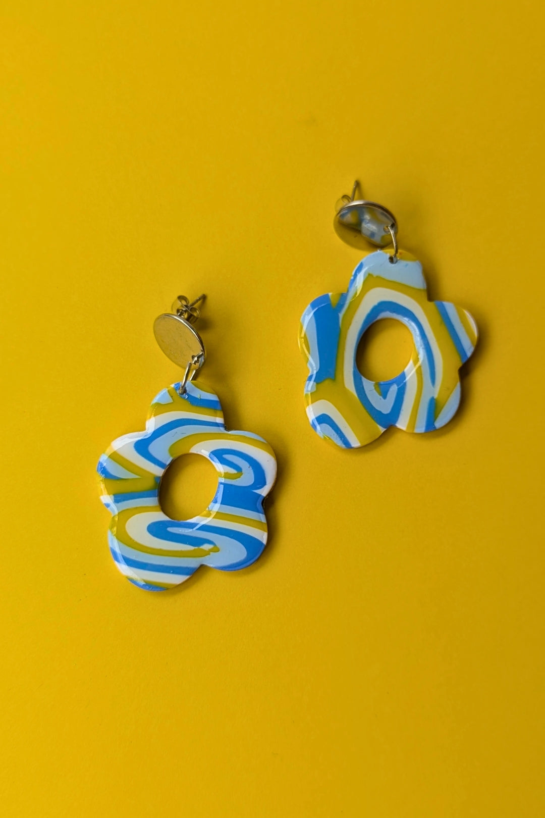 Boucles d'oreilles Flora Pop - Collection Les Éclatées