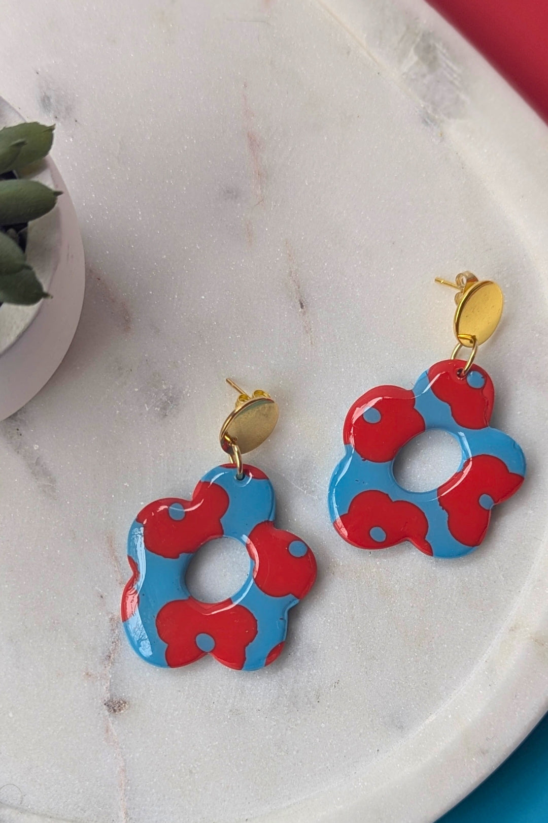 Boucles d'oreilles Flora Pop - Collection Les Éclatées