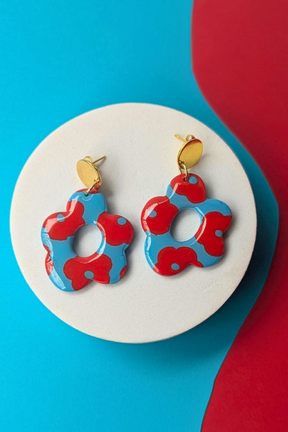 Boucles d'oreilles Flora Pop - Collection Les Éclatées