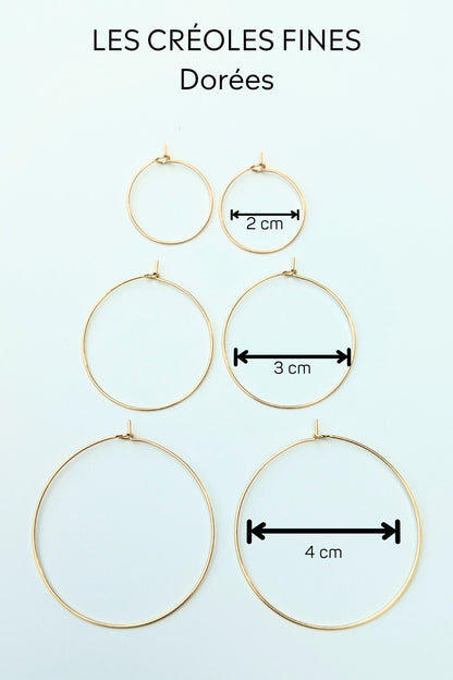 Créoles interchangeables - Collection Les Éclatées