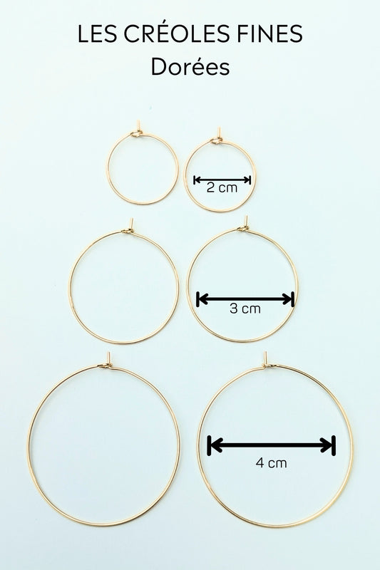 Créoles interchangeables - Collection Les Éclatées