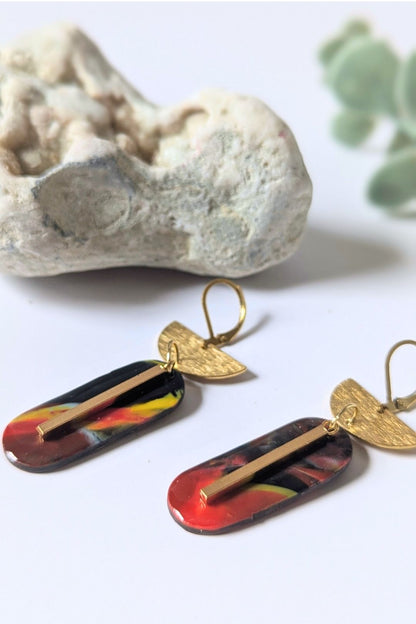 Boucles d'oreilles Equinoxe - Collection Les Éclatées