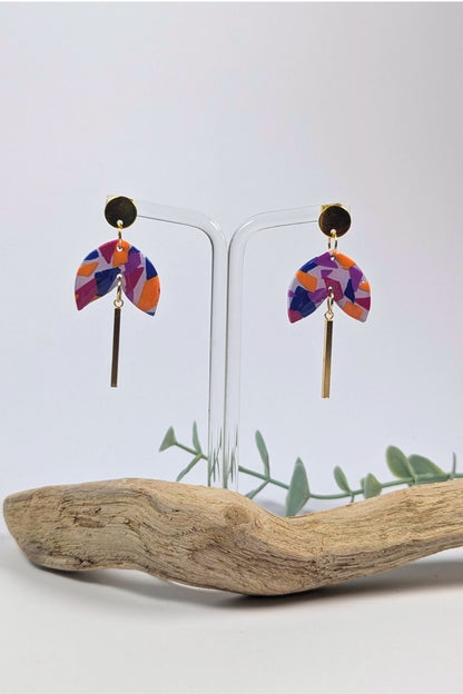 Boucles d'oreilles Solis Clou - Collection Les Éclatées