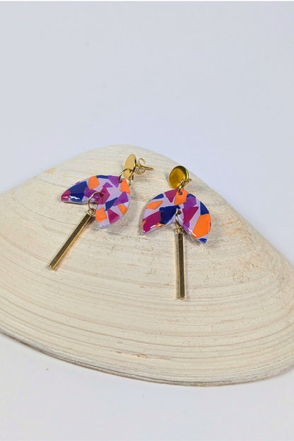 Boucles d'oreilles Solis Clou - Collection Les Éclatées