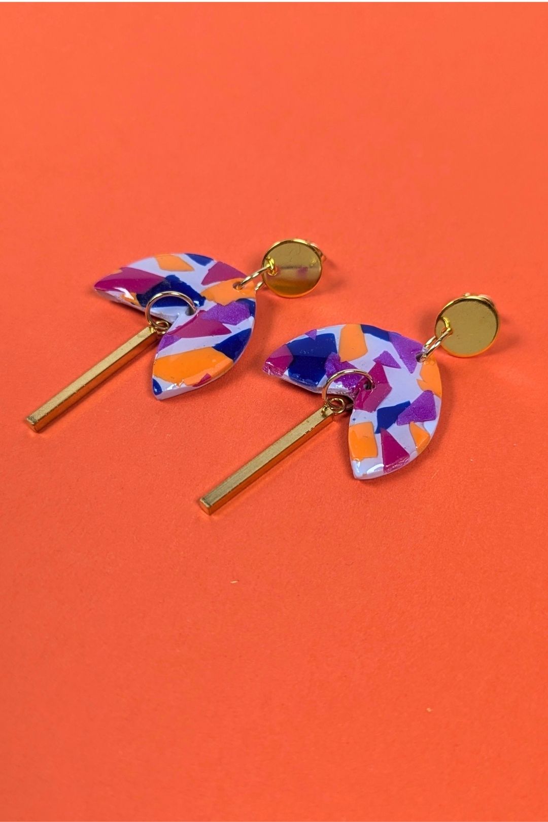 Boucles d'oreilles Solis Clou - Collection Les Éclatées
