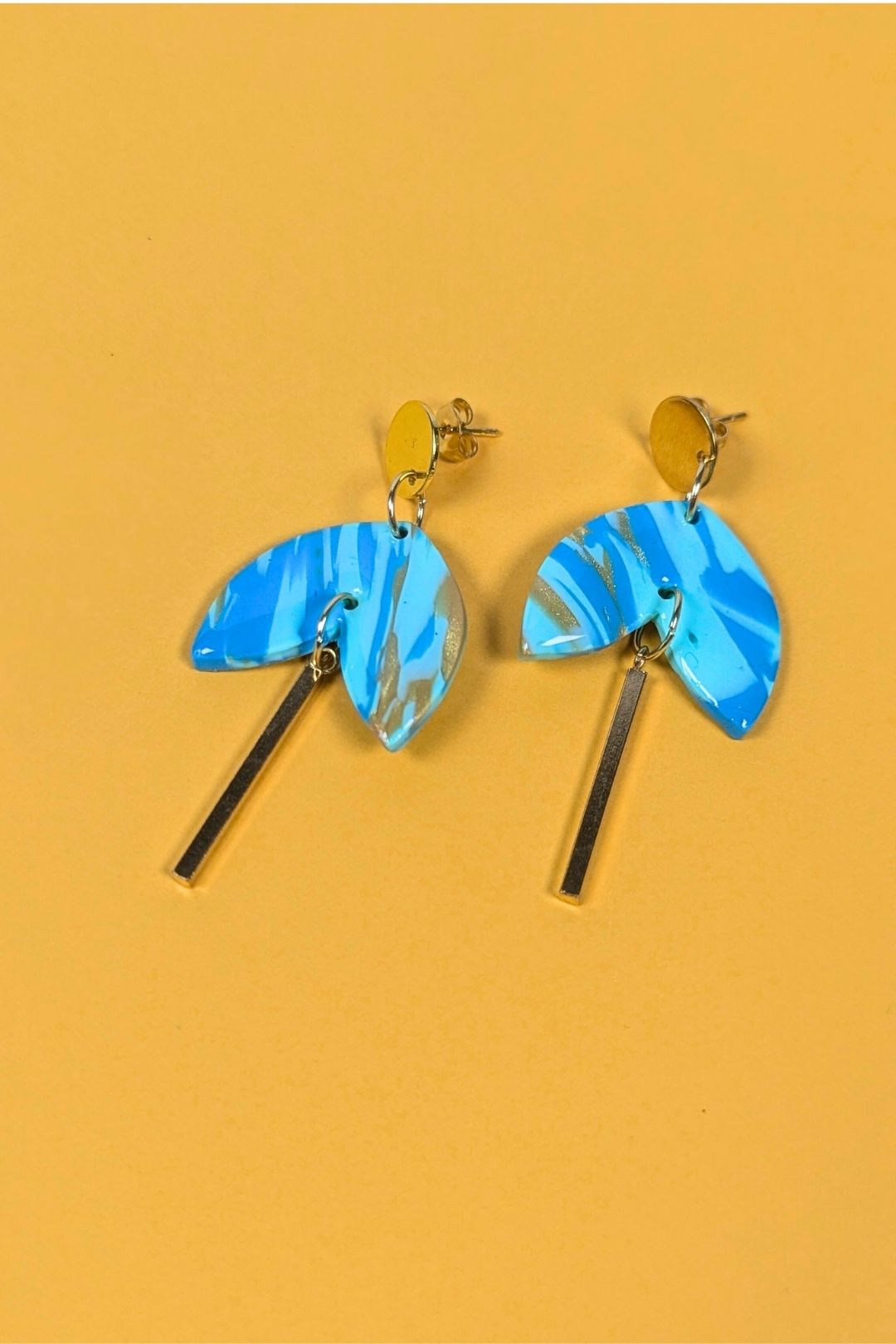 Boucles d'oreilles Solis Clou - Collection Les Éclatées