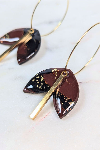 Boucles d'oreilles Solis Anneau - Collection Les Éclatées