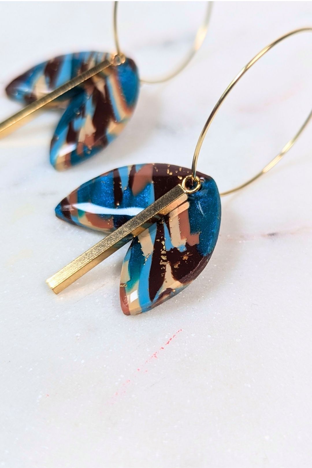 Boucles d'oreilles Solis Anneau - Collection Les Éclatées