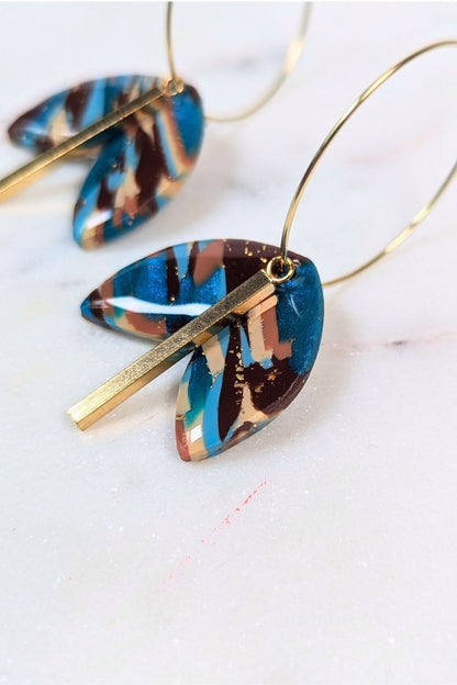 Boucles d'oreilles Solis Anneau - Collection Les Éclatées