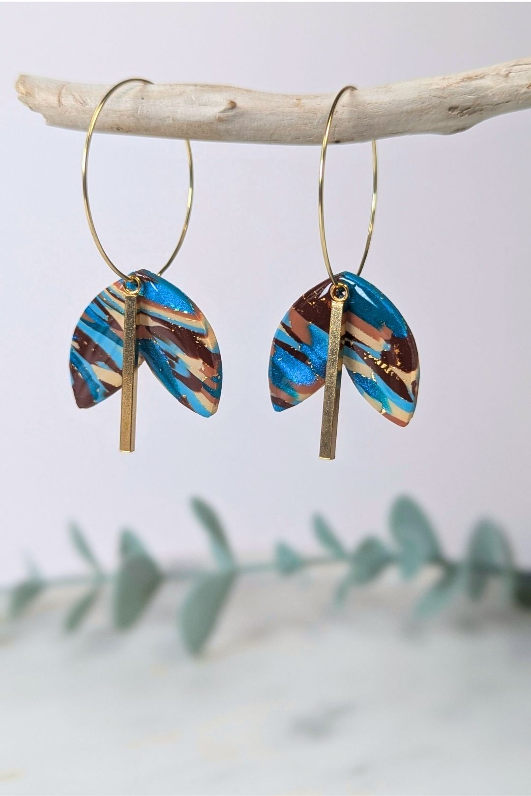 Boucles d'oreilles Solis Anneau - Collection Les Éclatées