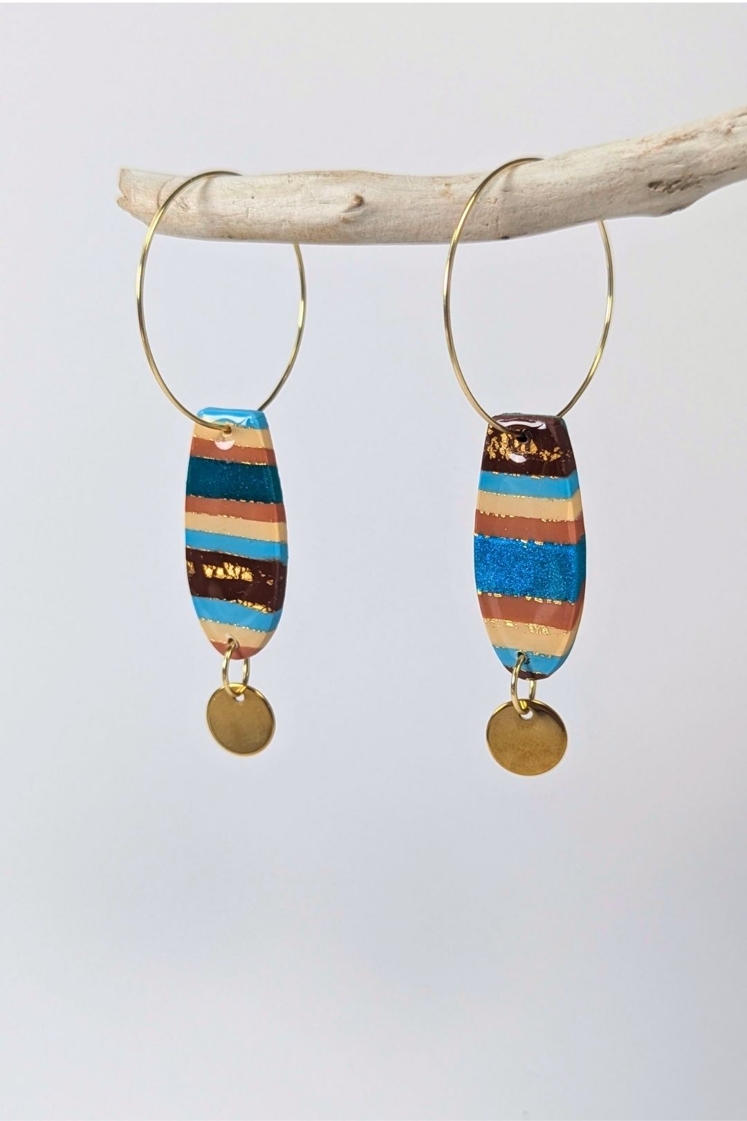 Boucles d'oreilles Ellipse  - Collection Les Éclatées