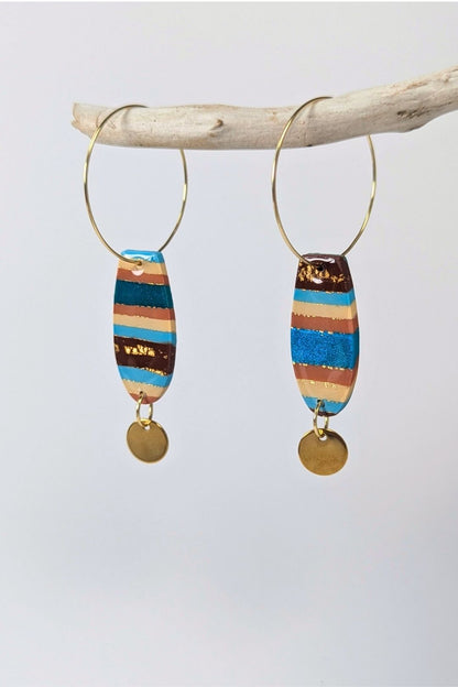 Boucles d'oreilles Ellipse  - Collection Les Éclatées