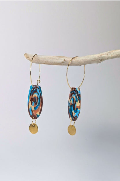 Boucles d'oreilles Ellipse  - Collection Les Éclatées