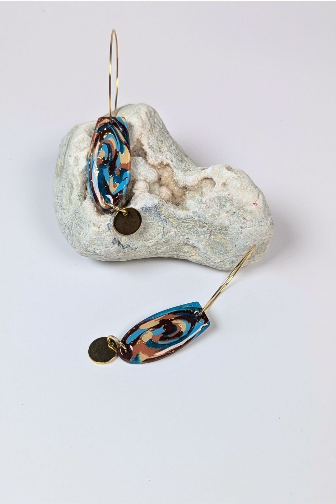 Boucles d'oreilles Ellipse  - Collection Les Éclatées