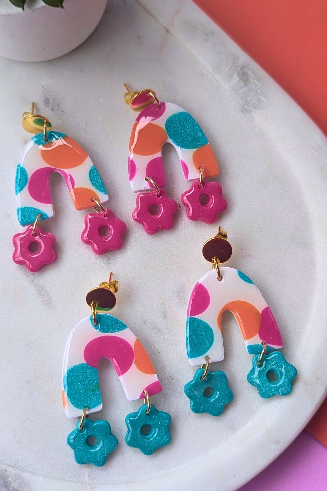 Boucles d'oreilles Josie Punch aux Fruits - Collection Les Éclatées