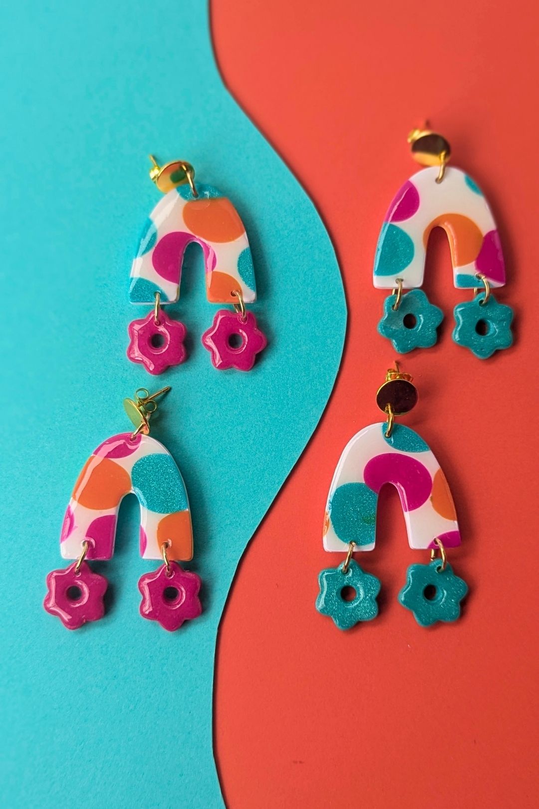 Boucles d'oreilles Josie Punch aux Fruits - Collection Les Éclatées