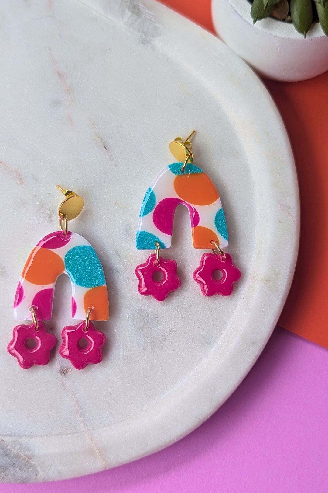Boucles d'oreilles Josie Punch aux Fruits - Collection Les Éclatées