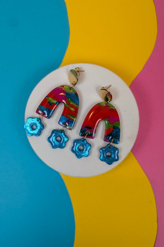 Boucles d'oreilles Arches Florale - Collection Les Éclatées