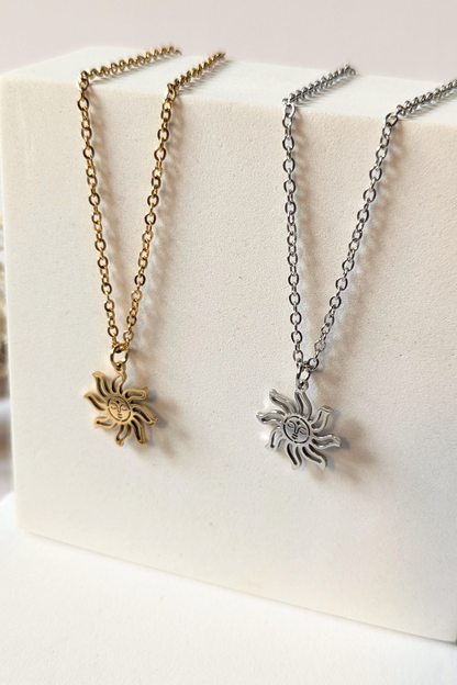 Collier soleil visage - Collection Harmonie