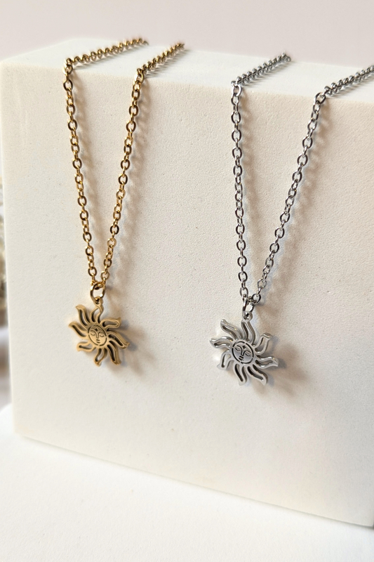 Collier soleil visage - Collection Harmonie