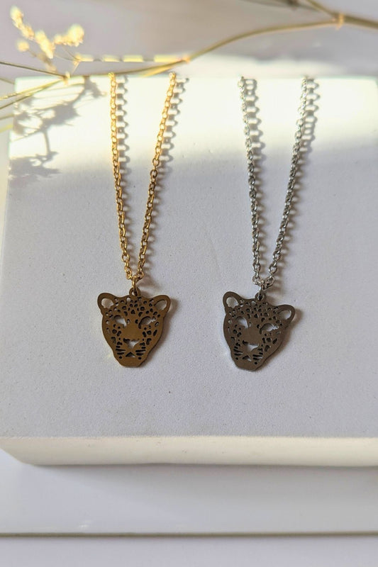 Collier Panthère acier inoxydable - Collection Harmonie