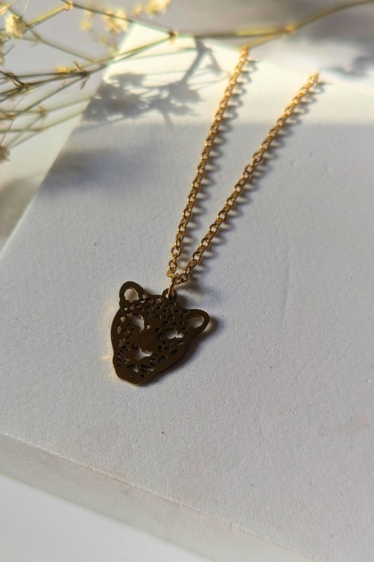 Collier Panthère acier inoxydable - Collection Harmonie