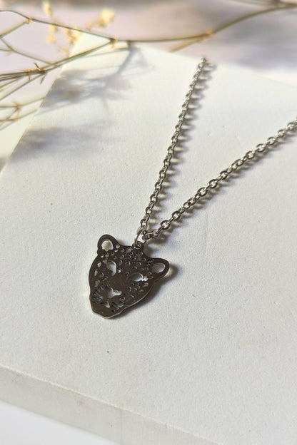 Collier Panthère acier inoxydable - Collection Harmonie