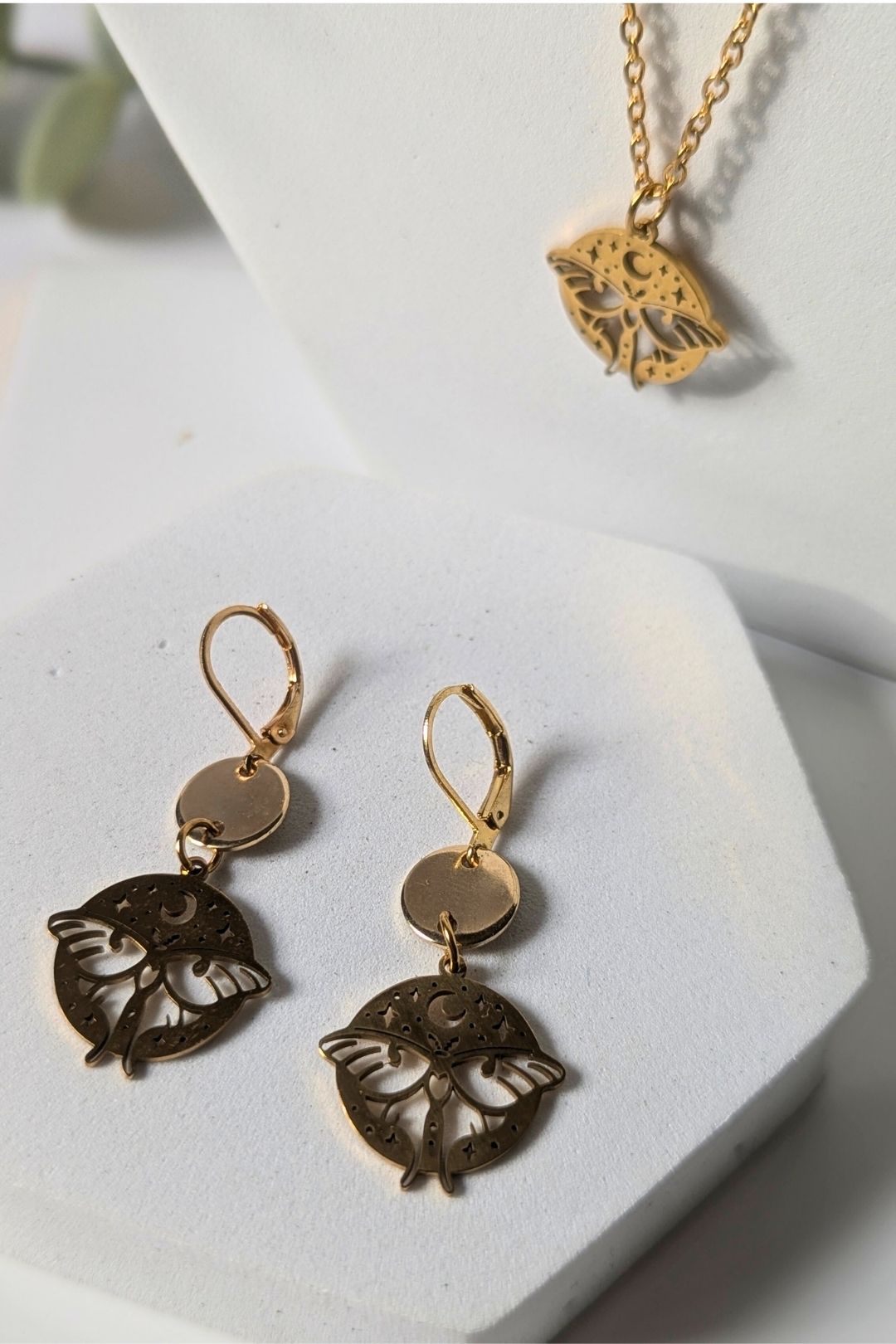 Boucles d'oreilles Luna Papillon - Collection Harmonie
