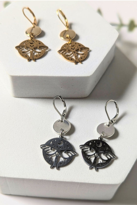 Boucles d'oreilles Luna Papillon - Collection Harmonie