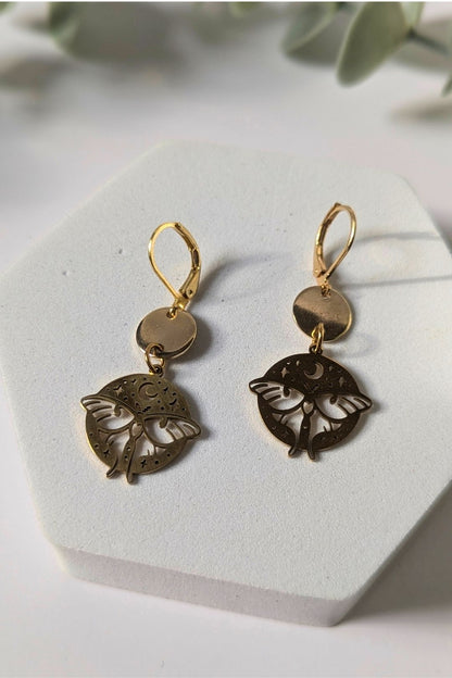 Boucles d'oreilles Luna Papillon - Collection Harmonie