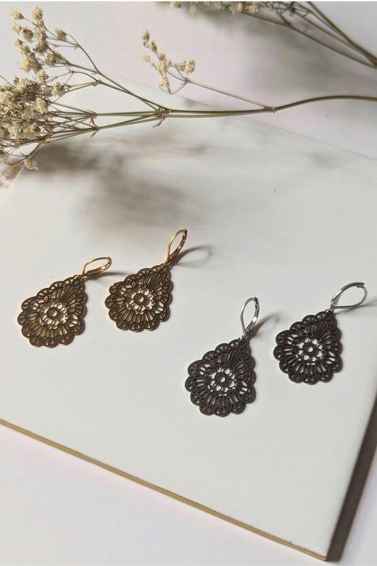 Boucles d'oreilles Dentelle - Collection Harmonie