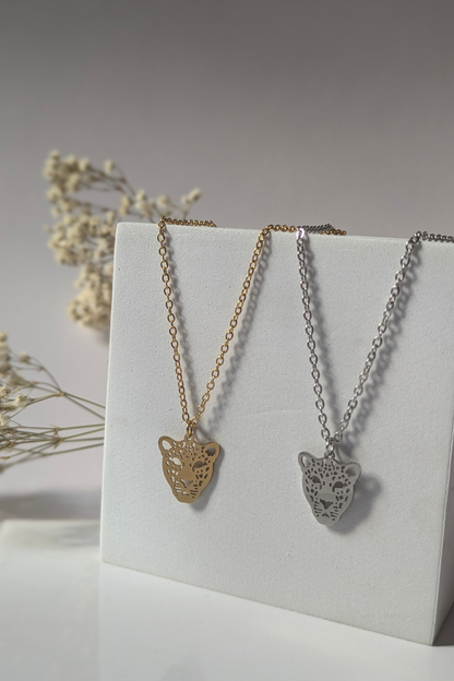 Collier Panthère acier inoxydable - Collection Harmonie