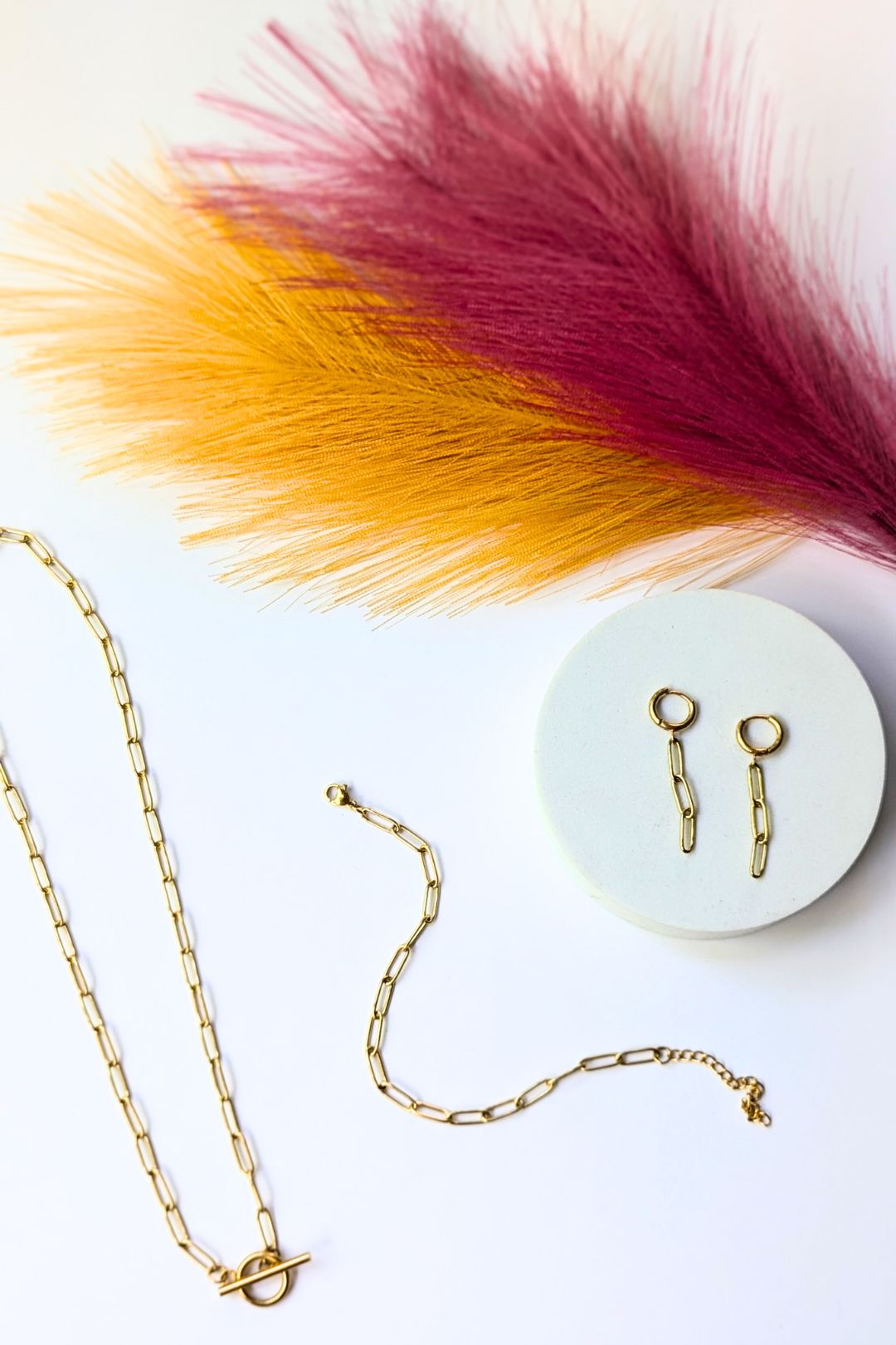 SEROTONINE DESIGN Collection Harmonie — Boucles d'oreilles chaîne symbiose Or Bracelet by Sérotonine Design | Roxy Lama