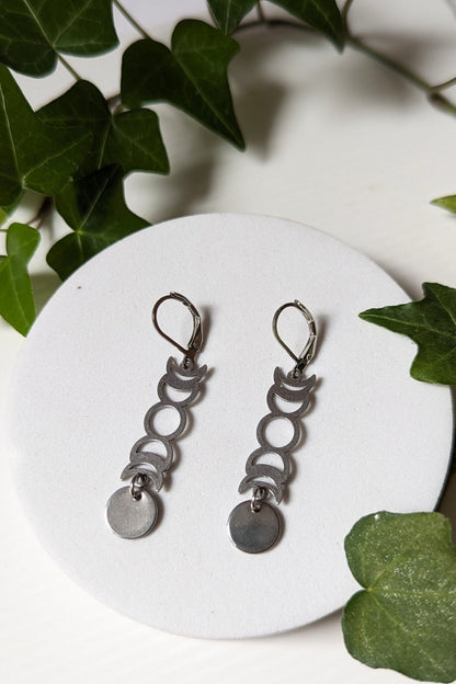 SEROTONINE DESIGN (Collection Harmonie) - Boucles d'oreilles Phases lunaire Boucle d'oreilles by Sérotonine Design | Roxy Lama