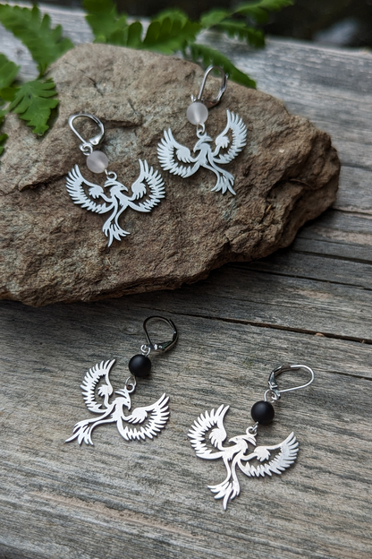 SEROTONINE DESIGN - Boucles oreilles Phoenix Étincelant Boucles d'oreilles by Sérotonine Design | Roxy Lama