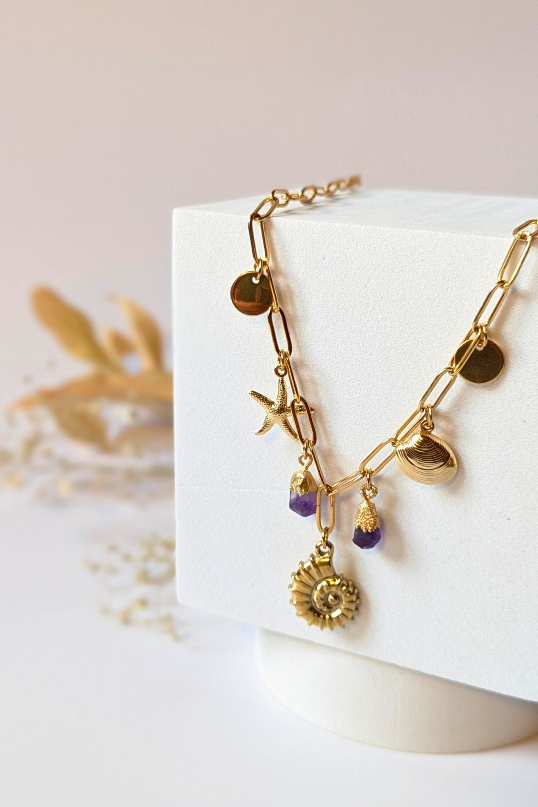 SEROTONINE DESIGN Collection Harmonie — Collier "La Mer" 7 breloques Collier by Sérotonine Design | Roxy Lama