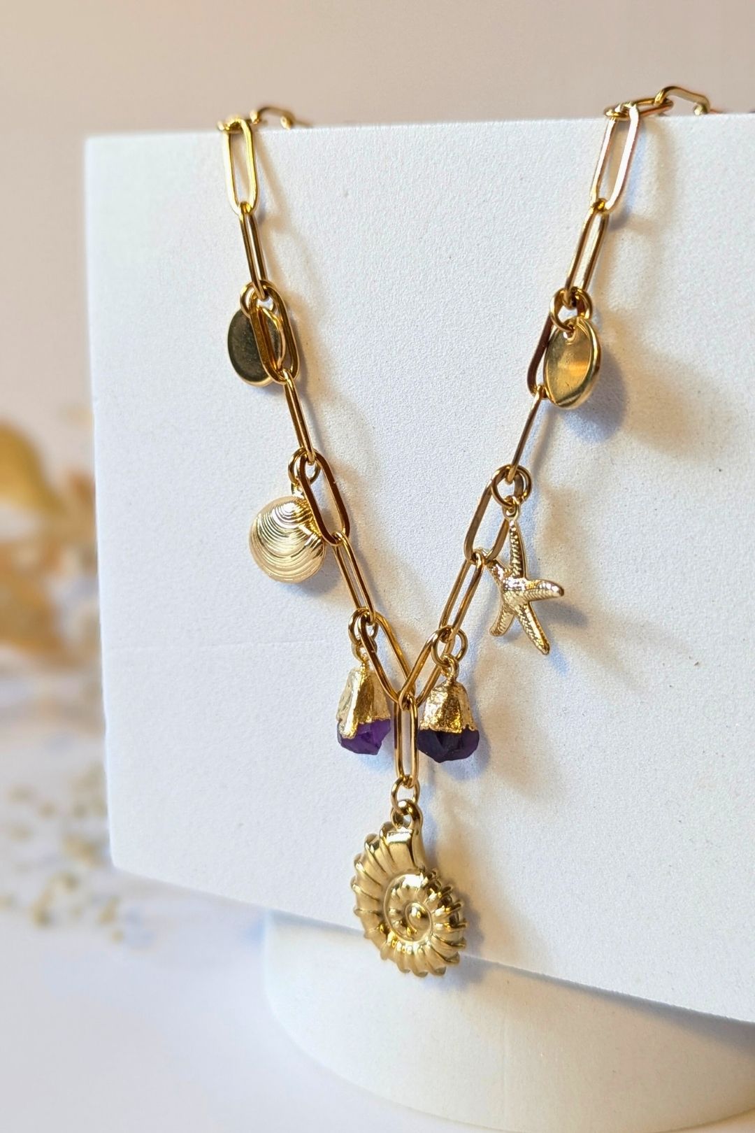 SEROTONINE DESIGN Collection Harmonie — Collier "La Mer" 7 breloques Collier by Sérotonine Design | Roxy Lama