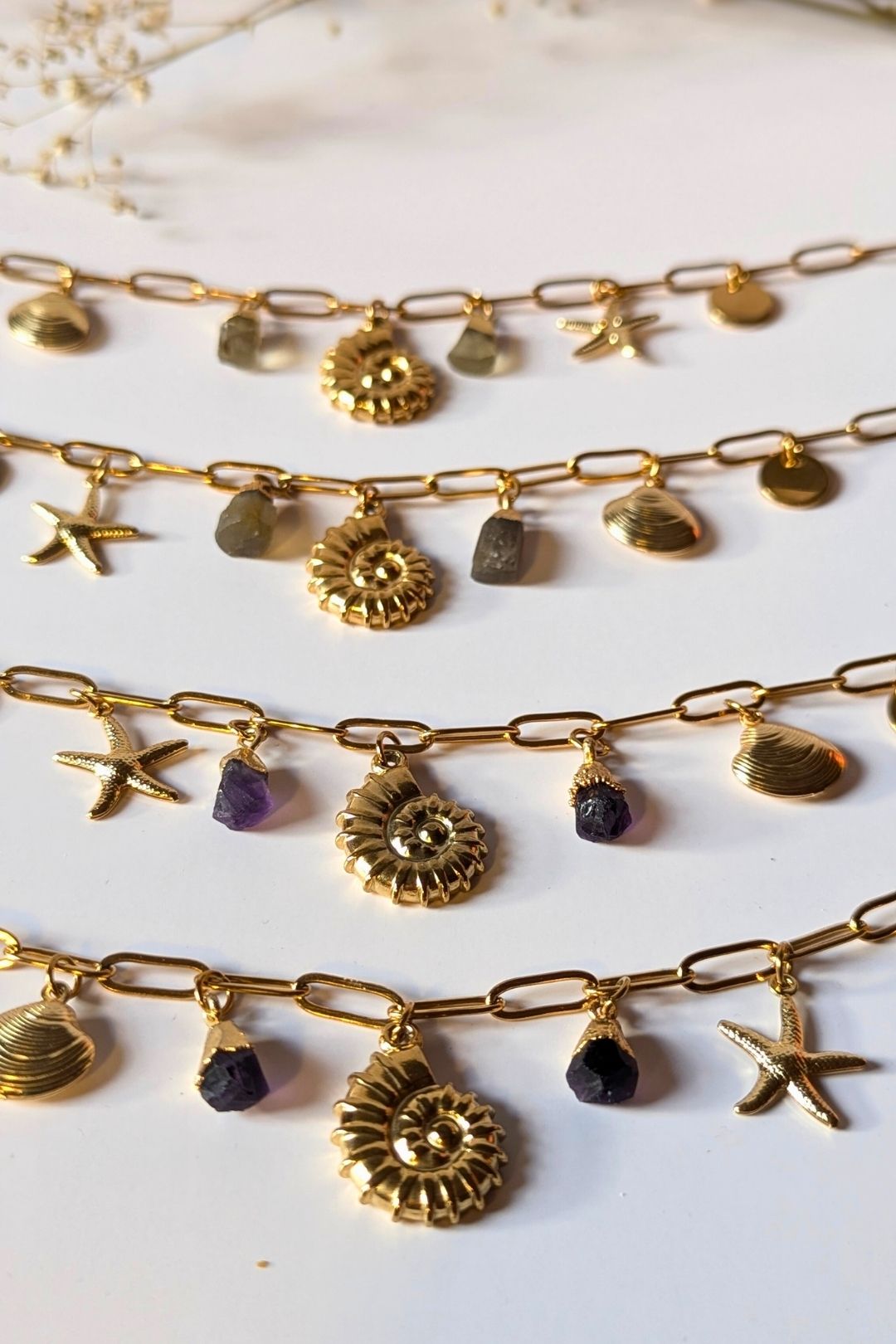 SEROTONINE DESIGN Collection Harmonie — Collier "La Mer" 7 breloques Collier by Sérotonine Design | Roxy Lama